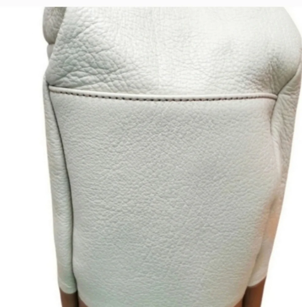 Splendid Cream Nappa Leather Tan Two Tone Colorblock Hobo Purse